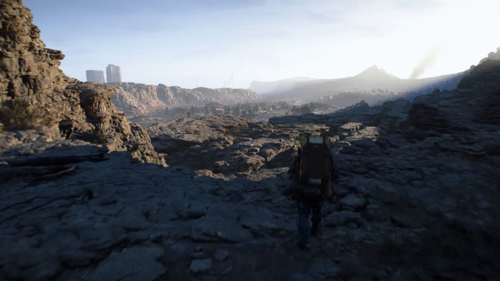 How a Shocking Death Scare Fueled Death Stranding 2’s Biggest Buzz Yet 5 Death Stranding 2 screenshot shows the player navigating difficult terrain.