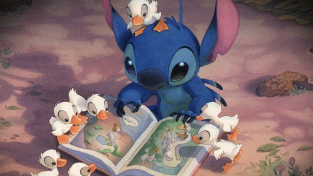 A still from the 2002 animated Lilo & Stitch