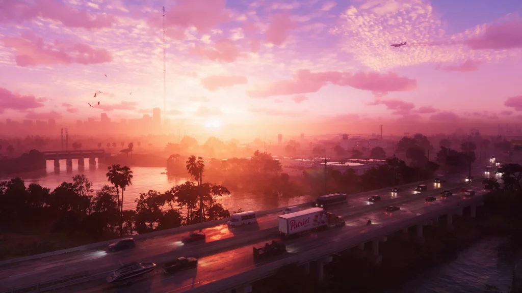 Rockstar Better Not Ignore This Fan-Requested Feature That Could Make GTA 6 Feel Truly Alive 5 The pink dripped skies of Grand Theft Auto 6.