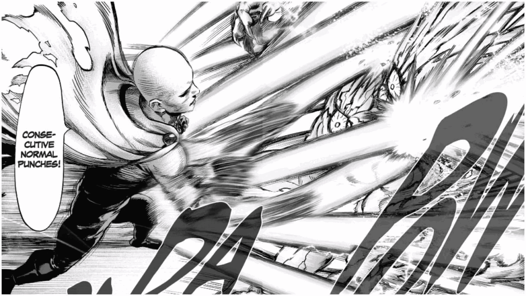 "I stood out from the pack": ‘One Punch Man’ Author New Comedy Was His Only Path to Success as a Mangaka 4 A still from One Punch Man manga.