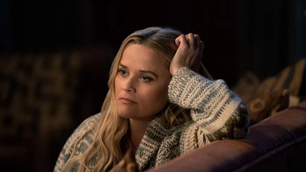 Reese Witherspoon in a scene from The Morning Show 