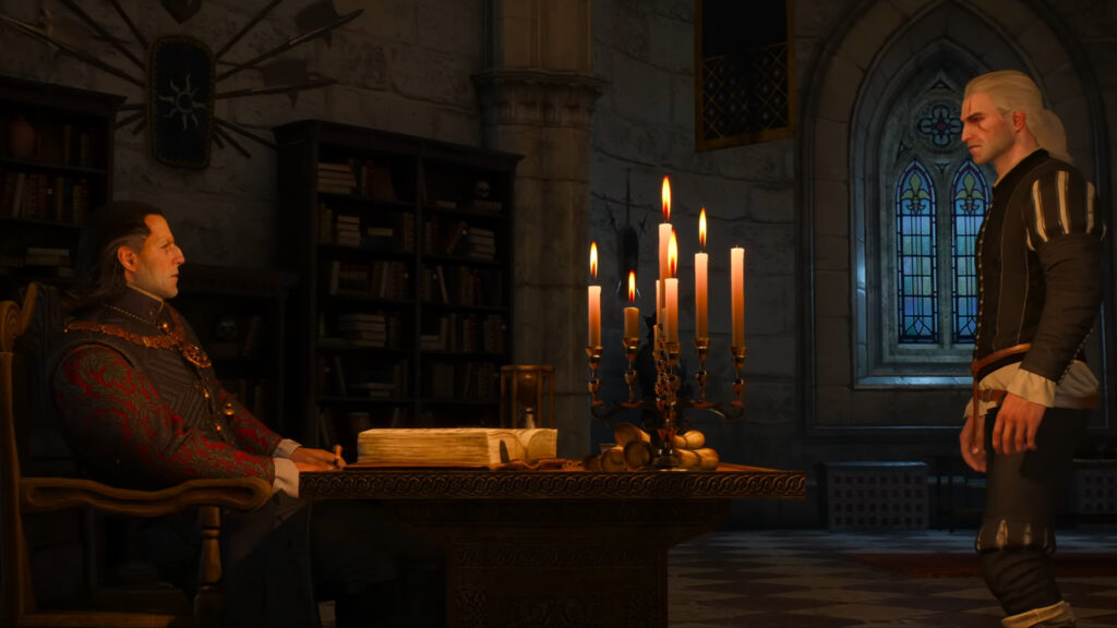 After Cyberpunk 2077, Another CDPR Banger Might Be Set for a Shocking DLC Comeback 5 Geralt and Vesemir in a still from The Witcher 3.