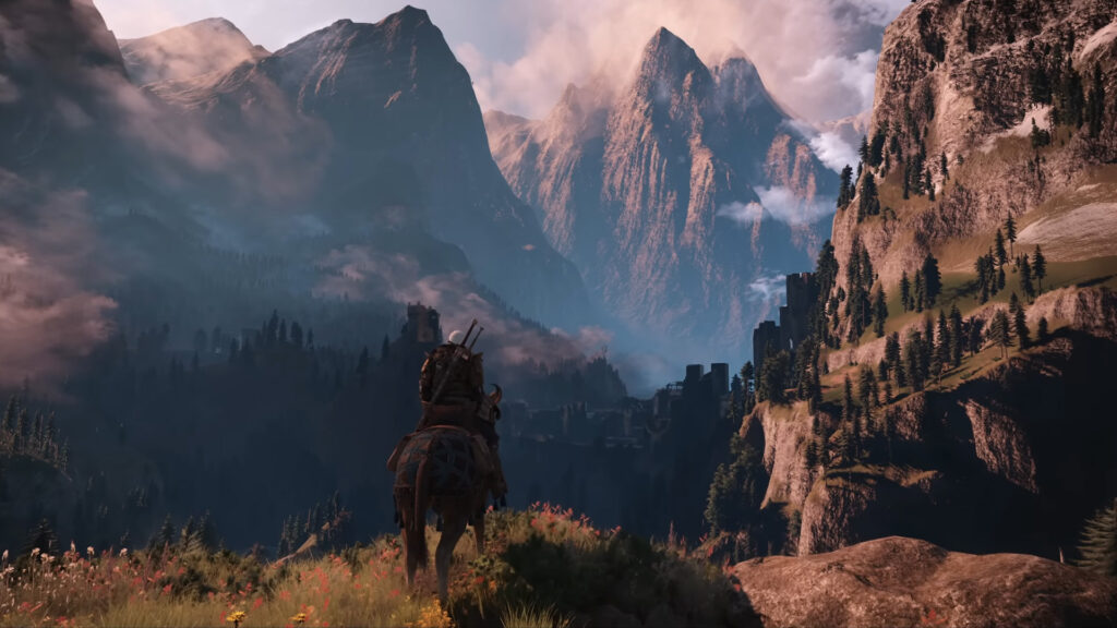 After Cyberpunk 2077, Another CDPR Banger Might Be Set for a Shocking DLC Comeback 2 Geralt riding a horse in a still from The Witcher 3.