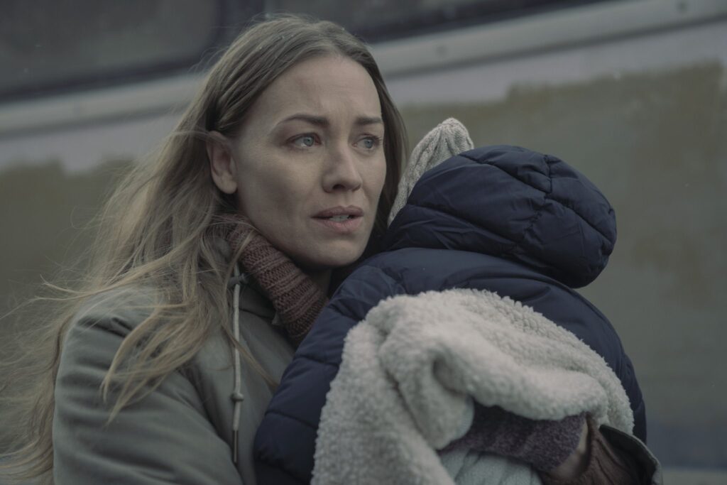 Yvonne as Serena in the series finale of the Handmaid’s Tale.