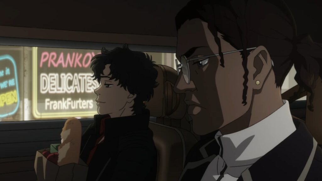 'Lazarus' Is Finally Sticking to Its Main Story But in the Worst Way Possible 9 Axel and Doug are sitting in a car in Lazarus