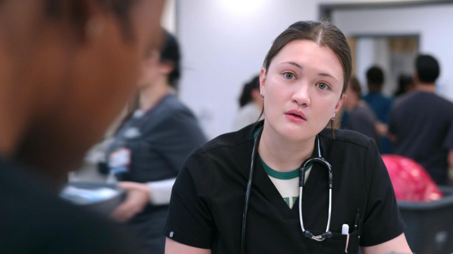 20 Absolutely Best TV Shows to Watch Right Now (June 2025) 12 Dr. Santos is staring at someone with her mouth slightly open.
