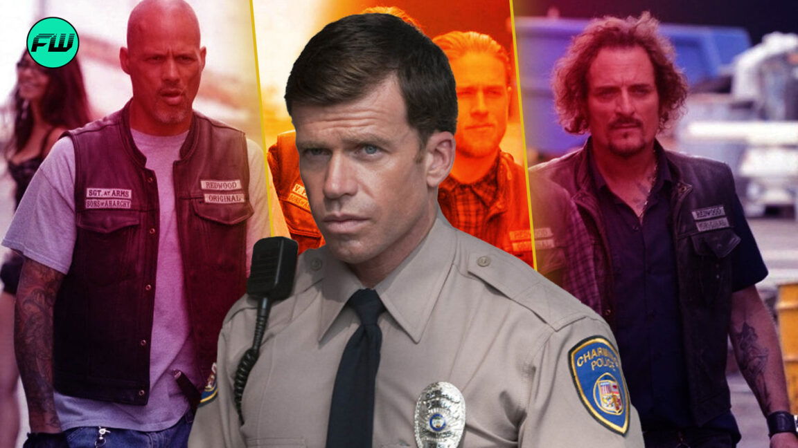 Cast members of Sons of Anarchy, including Taylor Sheridan