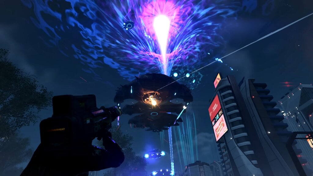 Helldivers 2 Is Lucky Because Arrowhead Will Never Bend Over to Nintendo Switch 2 Predatory Pricing 8 A Helldivers 2 player shooting down an Illuminate Leviathan