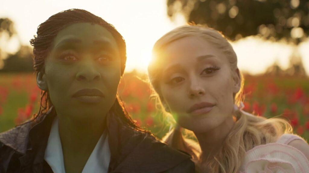 Ariana Grande with Cynthia Erivo in Wicked