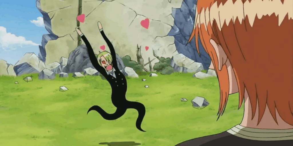Why Netflix Shouldn't Emphasize on Sanji's Pervertness in One Piece Live Action Series? 3 sanji being in love running towards nami