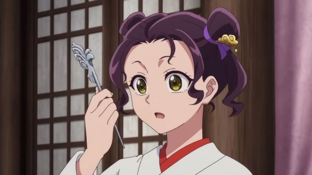'The Apothecary Diaries' Used Jinshi's Smallest Gift to Secretly Confirm Her Feelings for Him 2 Shisui appreciating the hairpin in The Apothecary Diaries