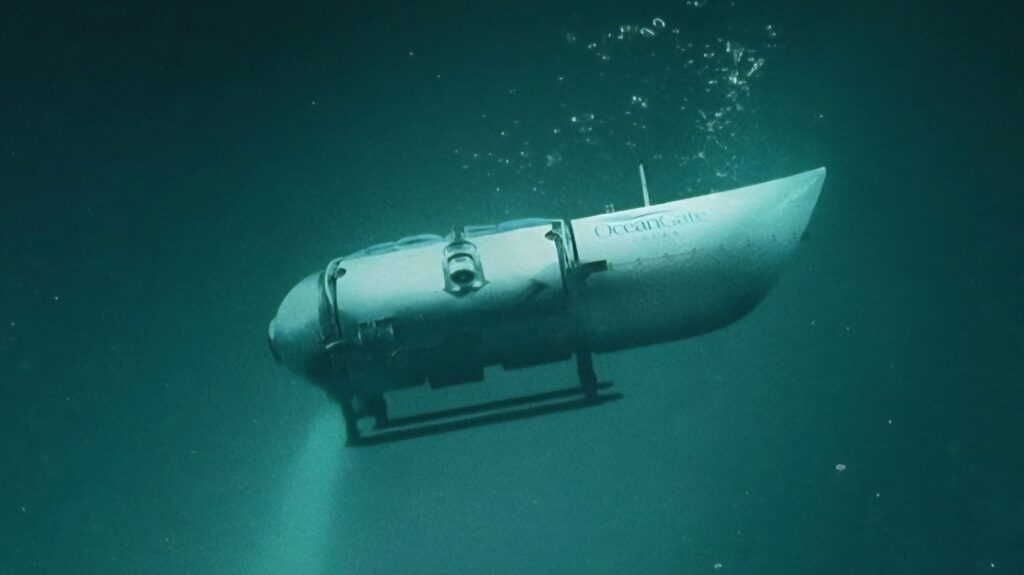 Titan: The OceanGate Disaster — A Shocking Tale of Hubris and Tragedy 4 A underwater vehicle in the ocean.