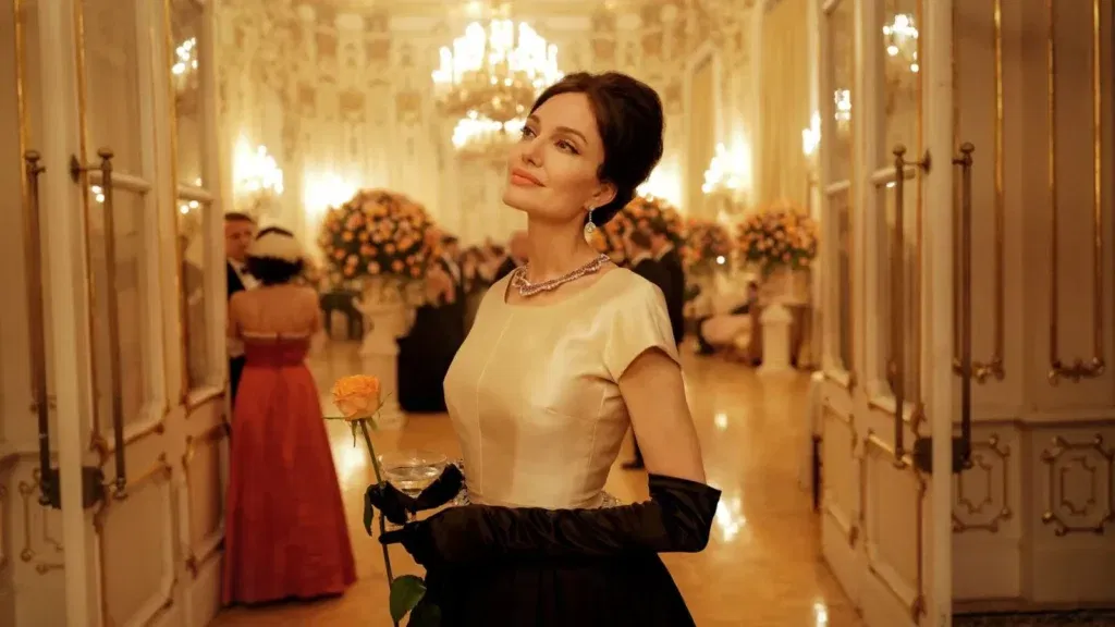 Angelina Jolie in a still from Maria. 