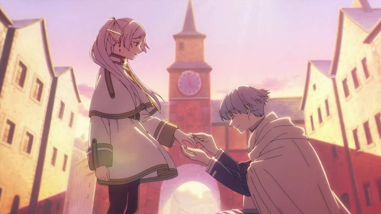 I Know Why ‘Frieren: Beyond Journey’s End’ Is the Best Anime to Rewatch 1 Himmel gives Frieren the ring in Frieren: Beyond Journey's End.