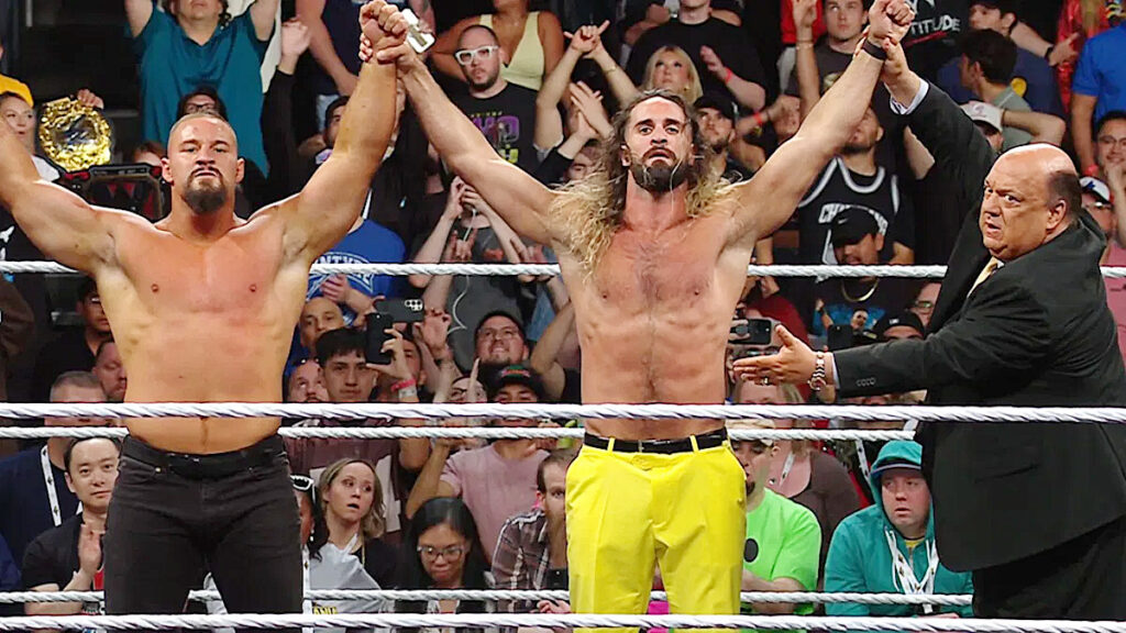Seth Rollins Confesses His and Becky Lynch’s Hatred for a Former WWE Champion 3 Seth Rollins with Bron Breakker and Paul Heyman.