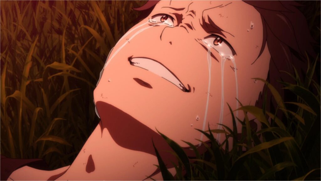 The Real Reason Why ‘Re:Zero’ Stands Out Is Because It’s Not an Isekai at All 6 Subaru has tears streaming down his eyes while laying in grass in Re:Zero