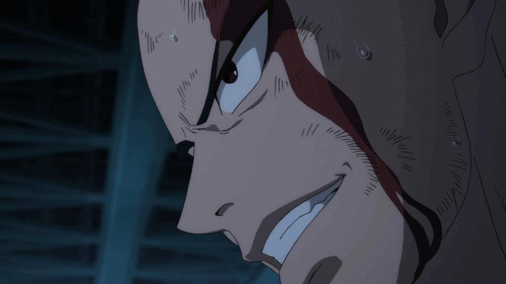 An exhilarated Saitama in his dreams