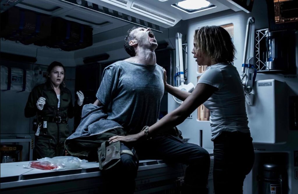 All 9 'Alien' Movies, Ranked Worst to Best 5 A terrifying scene in which a man looks in a very bad state.