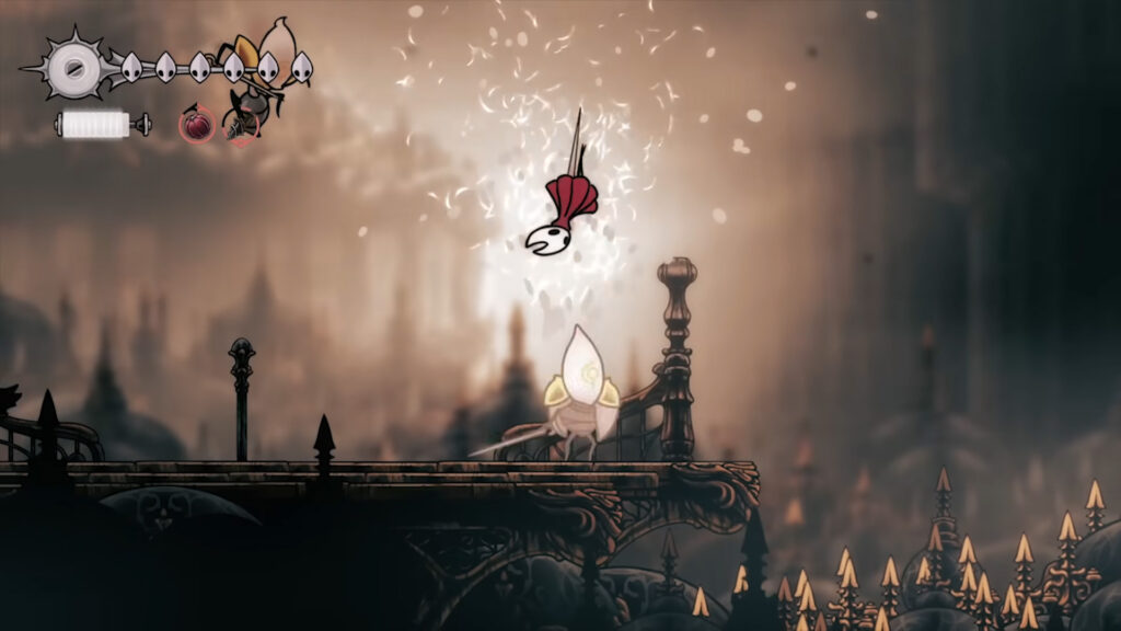 Every Clue Hinting at a Hollow Knight Silksong Shadow Drop During Summer Game Fest 14 An image showing the gameplay of Hollow Knight Silksong.
