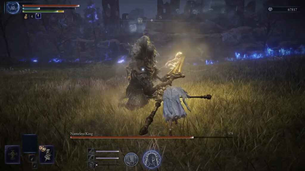 Elden Ring Nightreign Might Have Discreetly Revealed the Nameless King’s Real Name 5 An image showing Nameless King from Elden Ring Nightreign during bossfight.