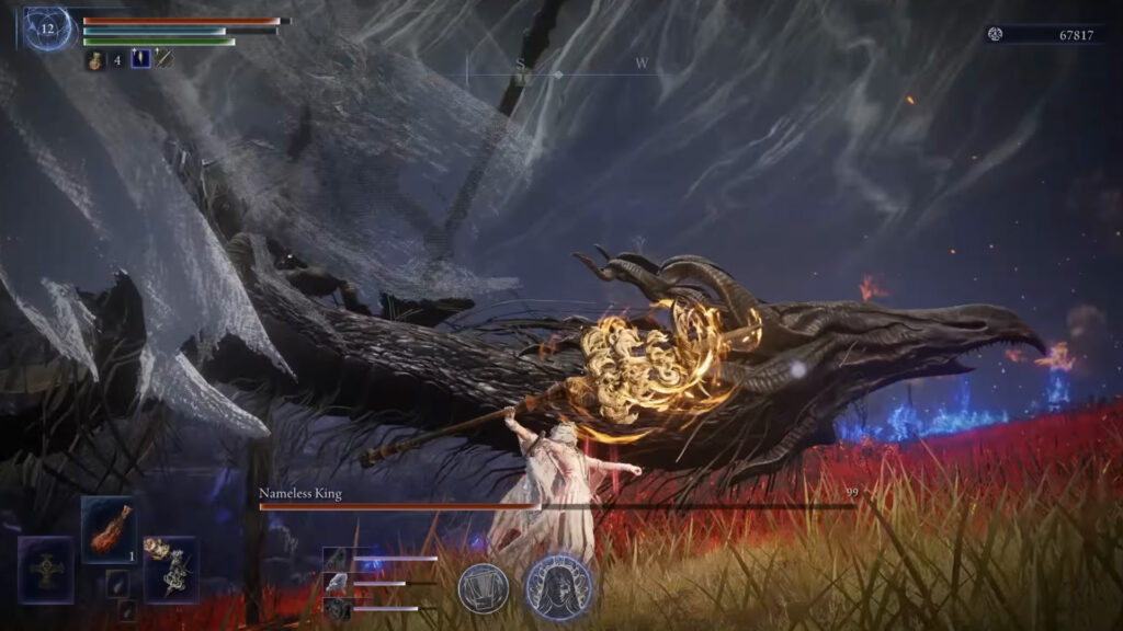 Elden Ring Nightreign Might Have Discreetly Revealed the Nameless King’s Real Name 1 An image showing Nameless King from Elden Ring Nightreign during bossfight.