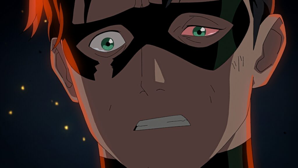 Jason Todd (Vincent Martella) looks on in Batman: The Death of the Family