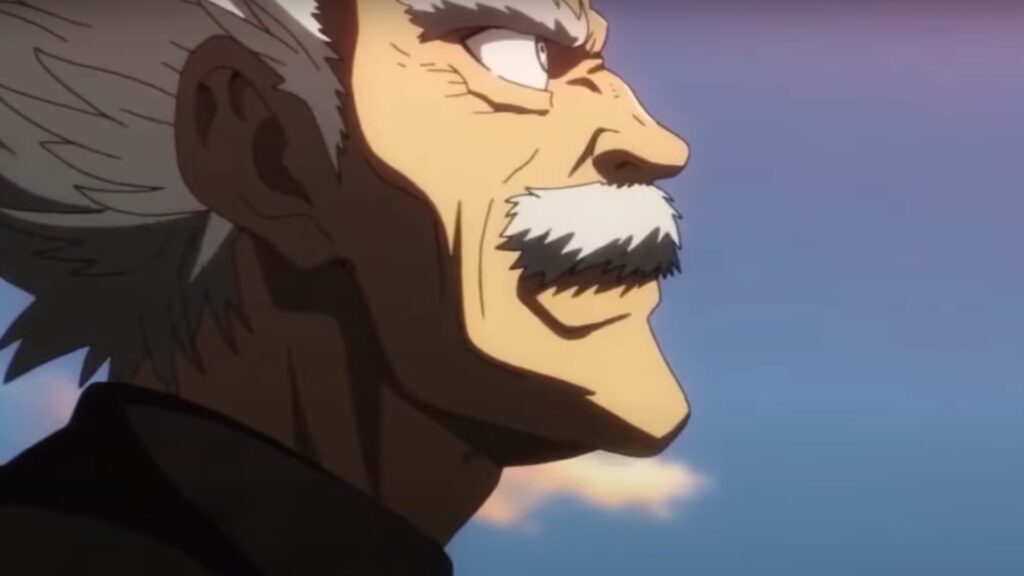 One Punch Man Season 3 Drops Key Visuals for Two Incredibly Dangerous Monsters Yet to Make Anime Debut 5 the picture shows the side profile of Silver Fang in a still from one Punch Man