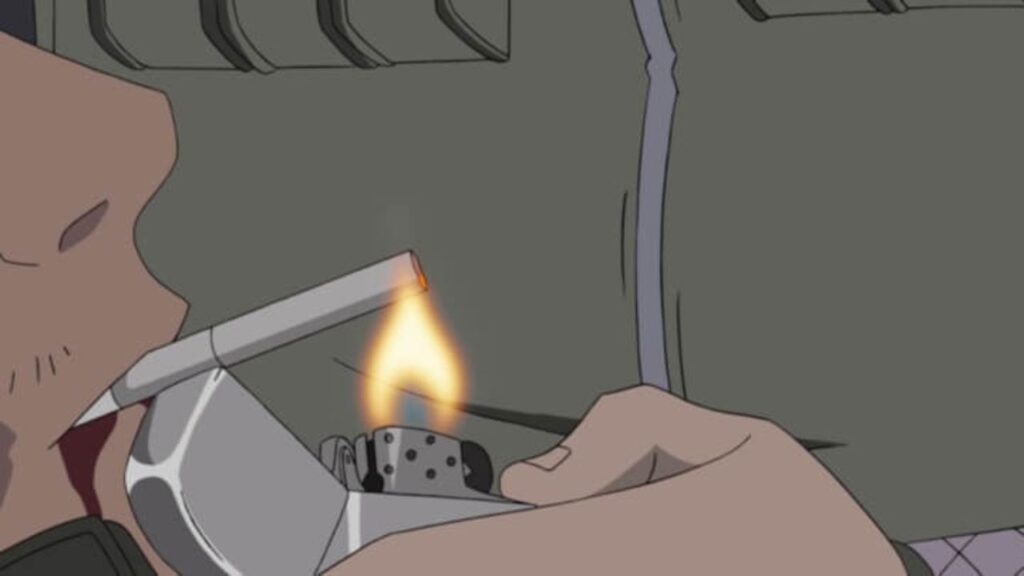 Naruto Had to Censor Shikamaru's Nastiest Habit That Kishimoto Gave Him In the Manga 5 Shikamaru lighting Asuma's last cigarette in Naruto