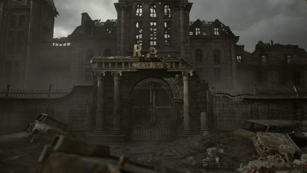 If Resident Evil Requiem Flops, I’m Personally Canceling Survival Horror Forever 4 Destroyed Raccoon City Police Department building ruins in Resident Evil Requiem scene.