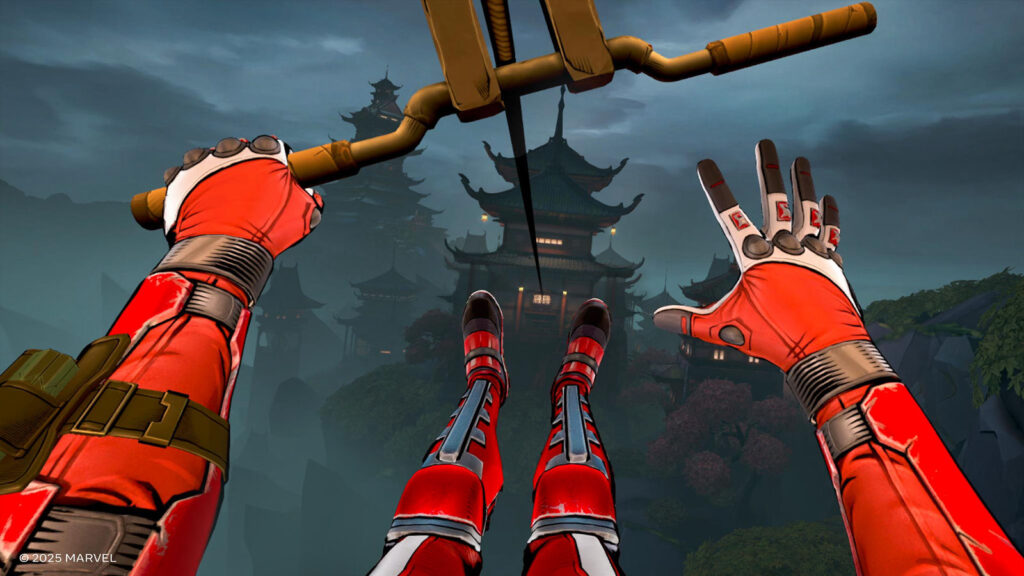 Deadpool’s Return Deserved Chaos and Carnage, Not Just Another VR Experiment 4 The image shows deadpool enjoying a late night swing in Deadpool VR