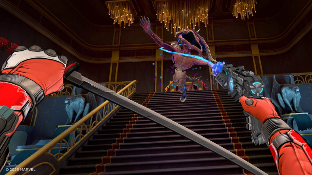 Deadpool’s Return Deserved Chaos and Carnage, Not Just Another VR Experiment 6 The image shows Deadpool using a gun in Deadpool VR