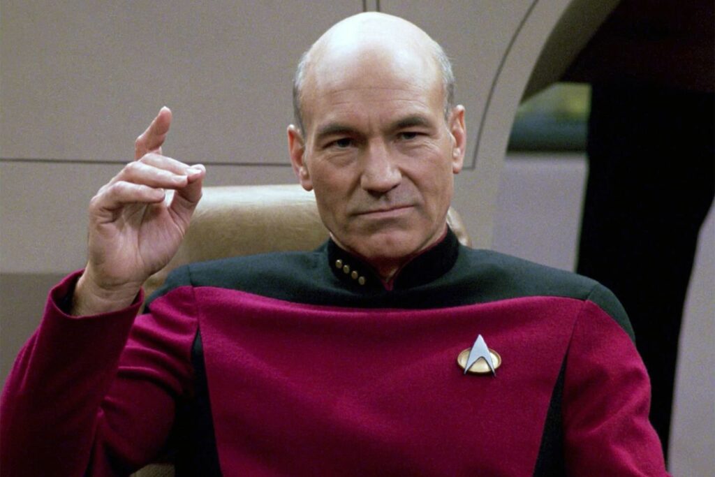 ‘Star Trek: The Next Generation’ Cast: What Are They Doing in 2025? 1 Captain Jean-Luc Picard in a still from Star Trek: The Next Generation.