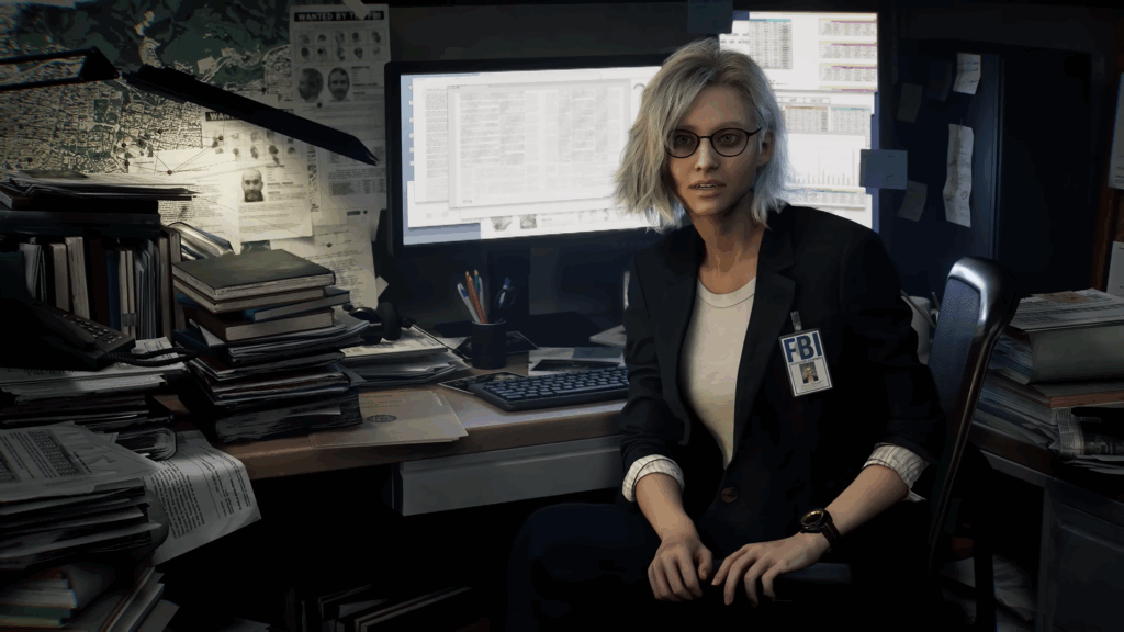 Grace Ashcroft as a technical analyst for the FBI in Resident Evil: Requiem.