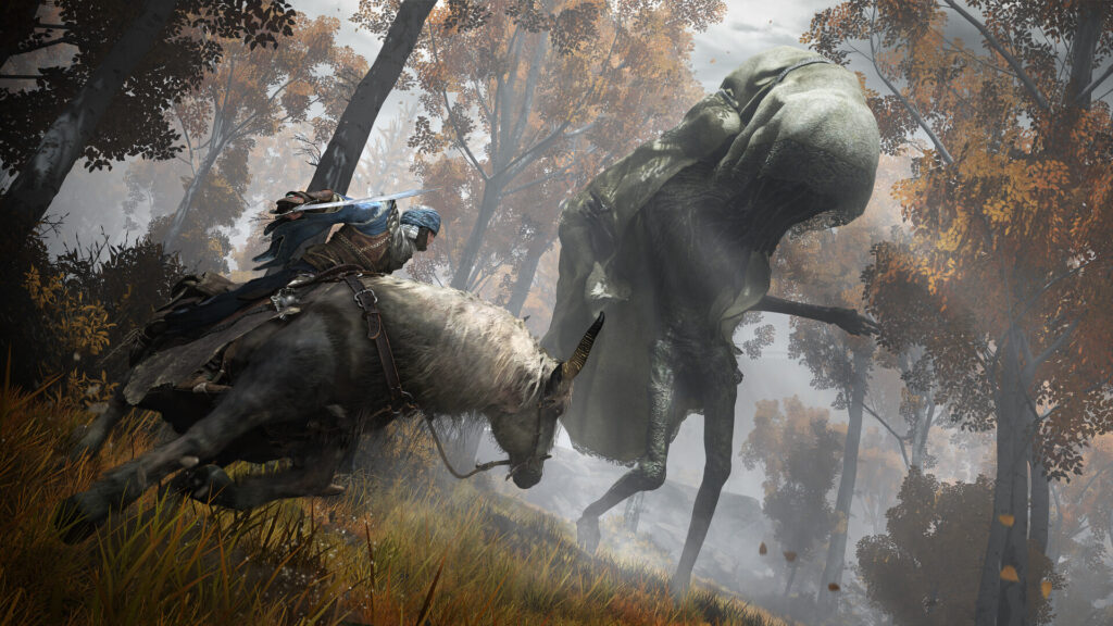 Nightreign Director Actually Had the Audacity to Claim the Spinoff Has a Better ‘Battlefield Experience’ Than Elden Ring 7 Screenshot of the tarnished riding his steed in Elden Ring