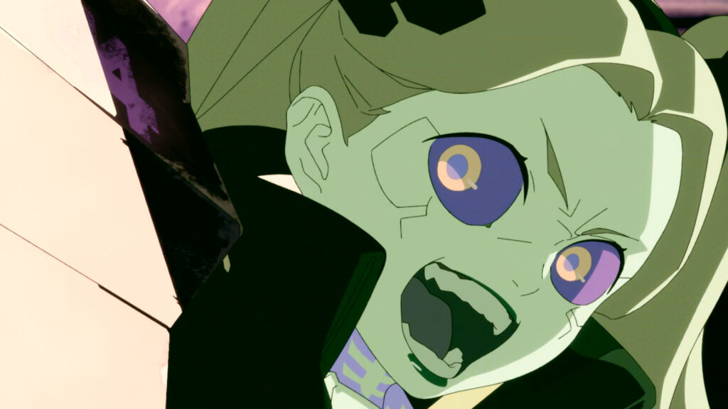 This "Emotionally destructive" Anime with a 100% Rating on Rotten Tomatoes Should Never Get a Sequel 7 Rebecca can be seen screaming in Cyberpunk: Edgerunners which has a 100% rating on Rotten Tomatoes