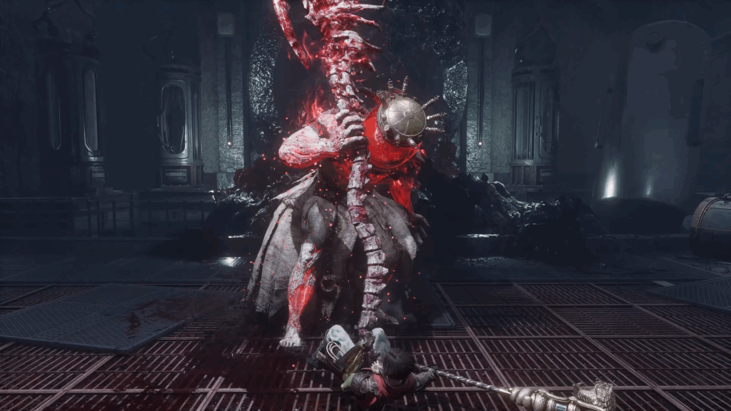 Fighting with a boss in Lies of P Overture | Image Credit: Neowiz