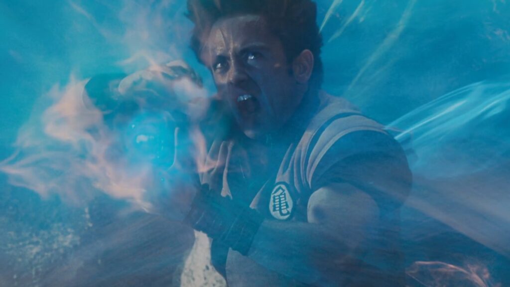 Samuel L. Jackson’s 0% Rating Is Proof Why Not All Anime Adaptations Deserve Resurrection 2 Goku unleashes a powerful energy attack, the iconic Kamehameha wave.