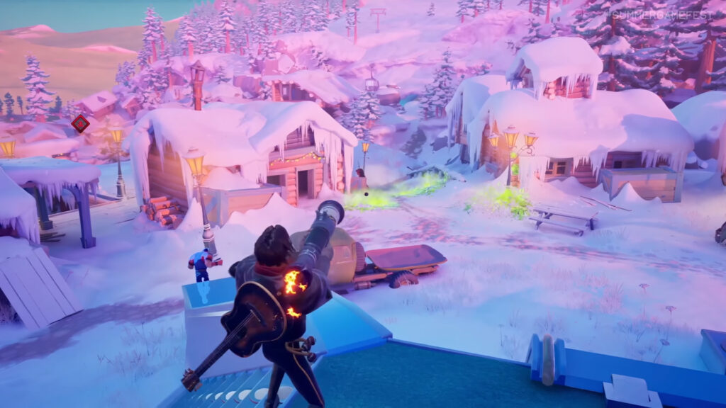 An image showing the gamplay of Last Flag, which is similar to Team Fortress 2.