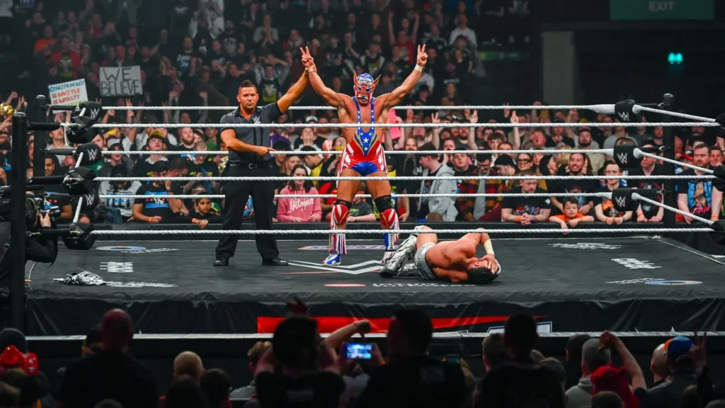 Chad Gable May Have Left Kurt Angle Behind in ‘Money in the Bank’ After Fighting Vikingo 2 El Grande Americano presenting himself to the WWE universe.
