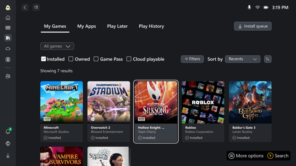 What Is Xbox Play Anywhere: It’s a Game-Changer That Buries Sony Under the Debris of Obsolescence 12 ROG Xbox Ally home screen