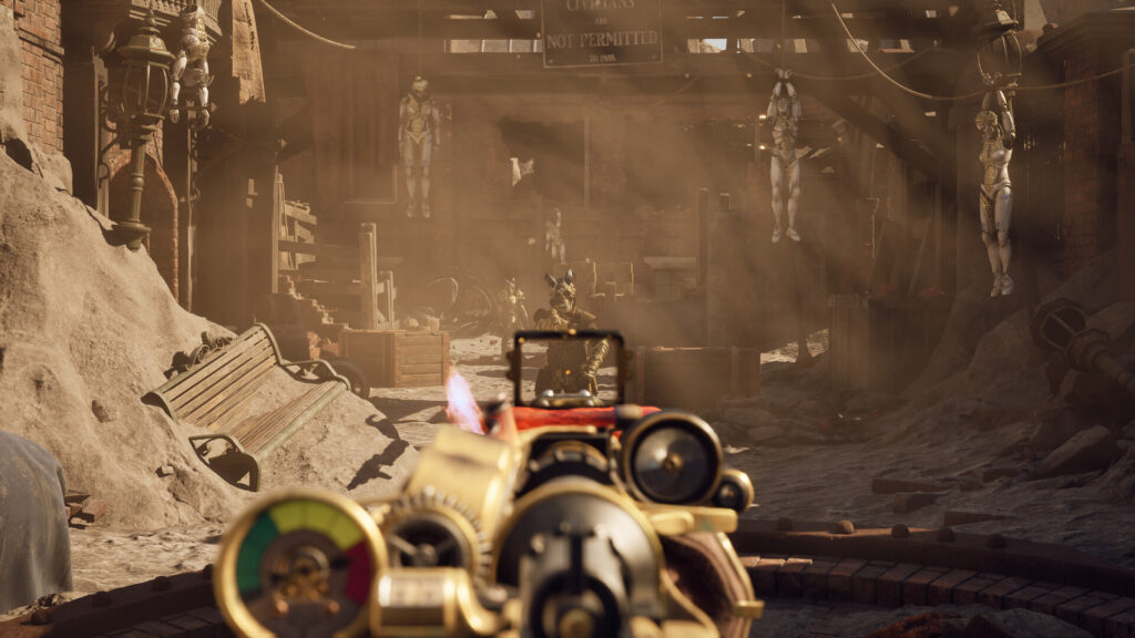 Dishonored Meets Bioshock With Time Powers? Clockwork Revolution Is My Dream Game 5 The image show the shooting gameplay in Clockwork Revolution