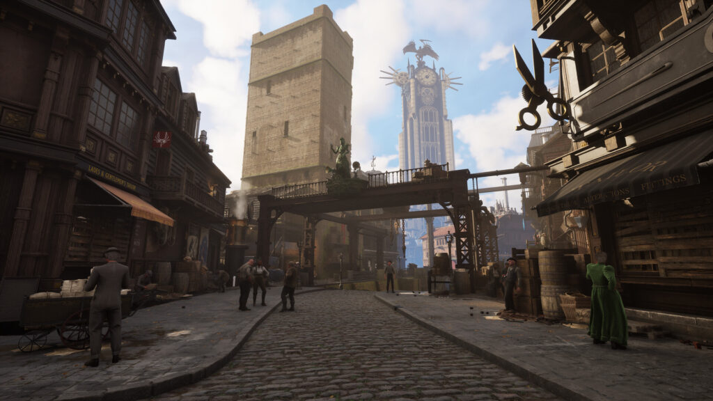 Dishonored Meets Bioshock With Time Powers? Clockwork Revolution Is My Dream Game 6 The image show the different part of the city of Avalon in Clockwork Revolution