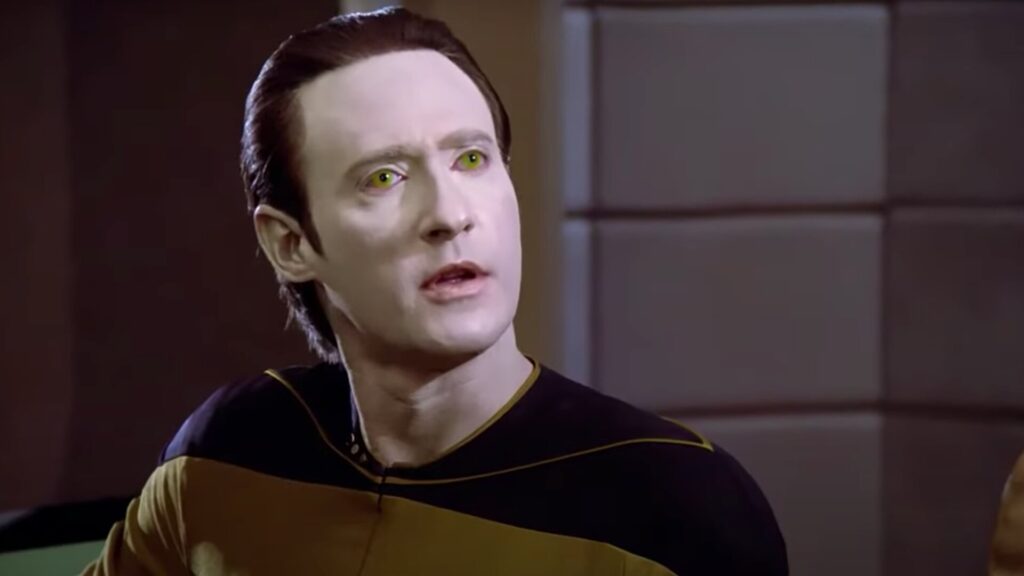 ‘Star Trek: The Next Generation’ Cast: What Are They Doing in 2025? 9 Brent Spiner as Data looks surprised while talking to someone.
