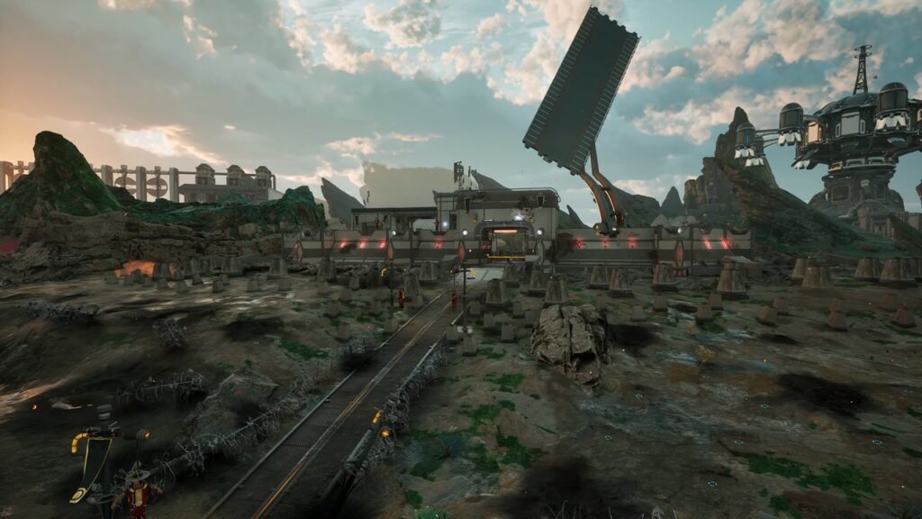 “Own thing with its own flavor”: The Outer Worlds 2 Is Crushing the Colony Design Helldivers 2 Fans Desperately Want 1 The Outer Worlds 2 screenshot showcasing a human colony on a foreign planet.