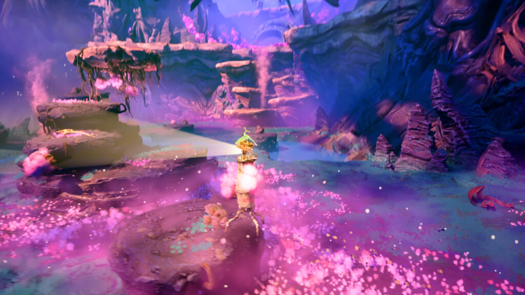 An image showing the gameplay of Keeper from Double Fine.