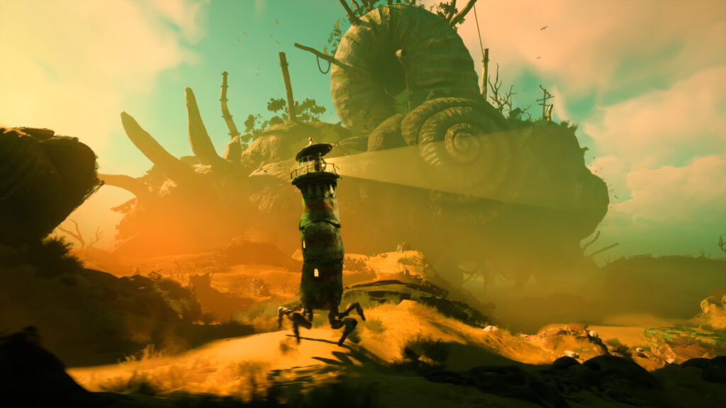 An image showing the gameplay of Keeper from Double Fine.