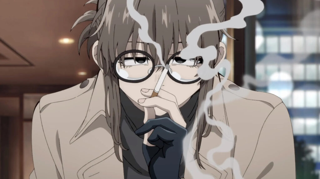 'Call of the Night' Season 2 May Have Creepy Nuts But It Still Can't Outdo Its First Opening 6 Anko smoking a cigarette while peering intently.