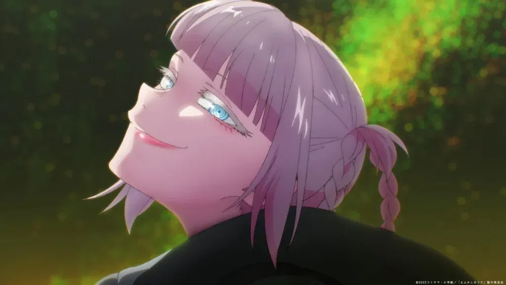 Nazuna smirking.