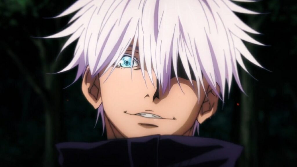 'The Apothecary Diaries' Is Perfect for Fans Missing Gojo 3 Gojo's hair are falling on his face and one of his eyes is visible in Jujutsu Kaisen