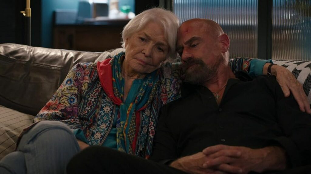 ‘Law & Order: SVU’: I Loved Olivia and Stabler’s Relationship, but I Don’t Want Christopher Meloni to Return Again 2 Ellen Burstyn and Christopher Meloni in a still from Law & Order: Organized Crime